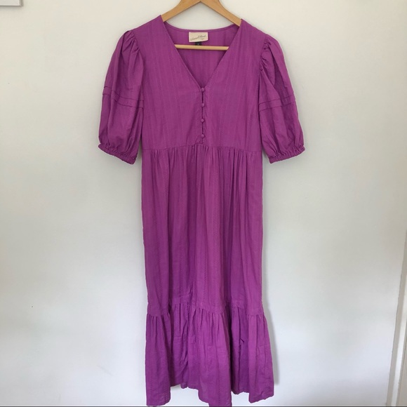 Universal Thread Purple Cottagecore Dress - Picture 3 of 14